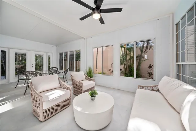 a view of beach and ocean