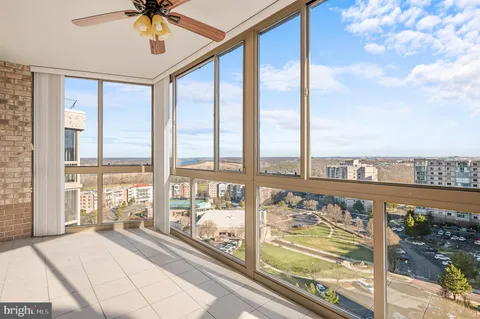 a view of a balcony