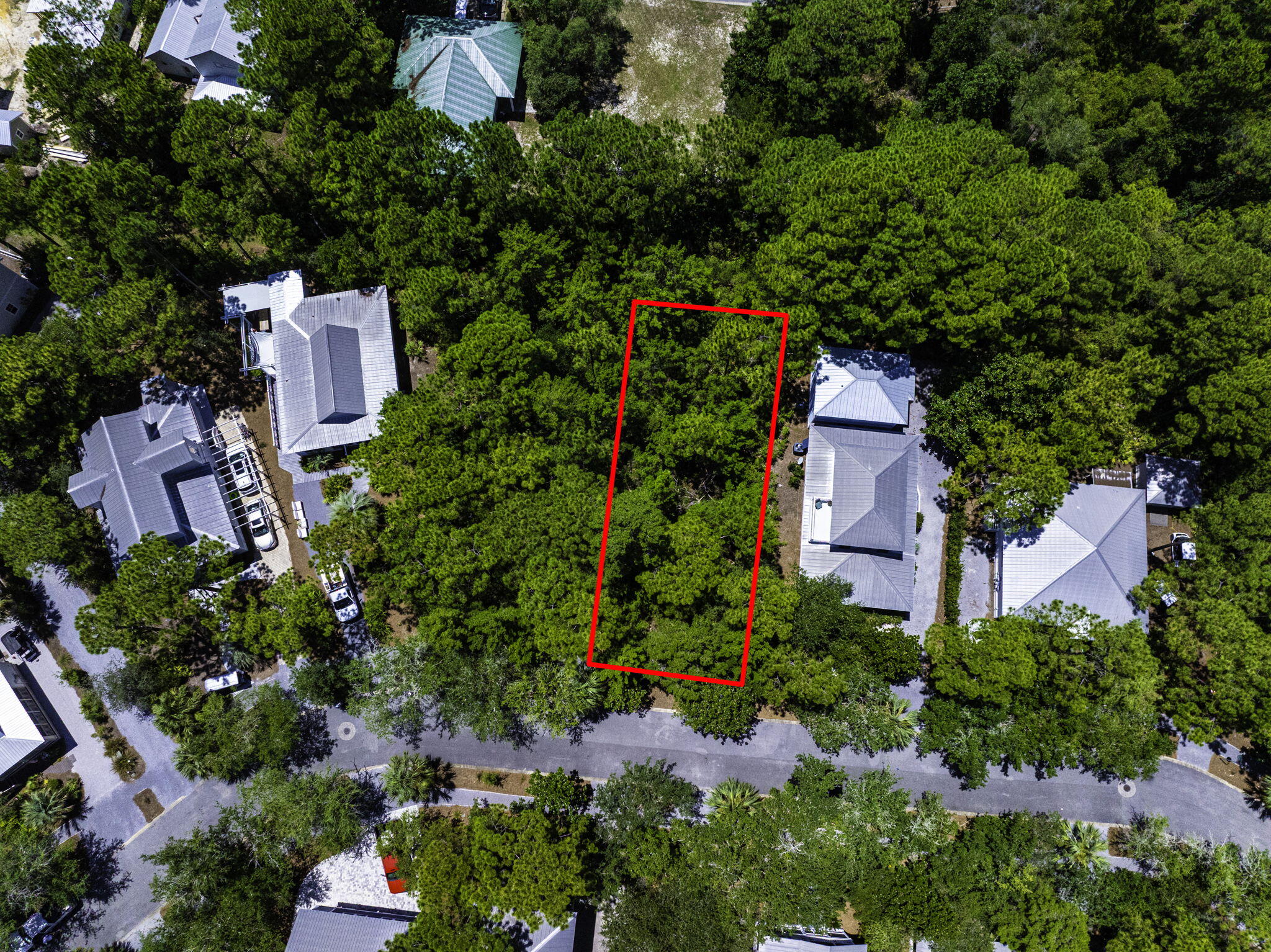 308 Cullman Avenue Santa Rosa Beach, FL 32459 - Photo 1 of 5 an aerial view of a house with a yard and garden