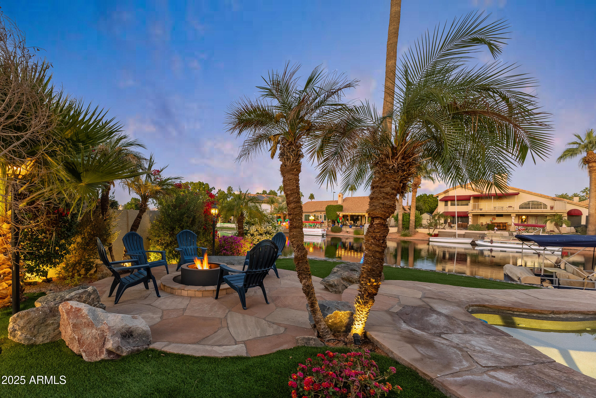 1011 South Coral Key Court Gilbert, AZ 85233 - Photo 13 of 42 Firepit at Twilight