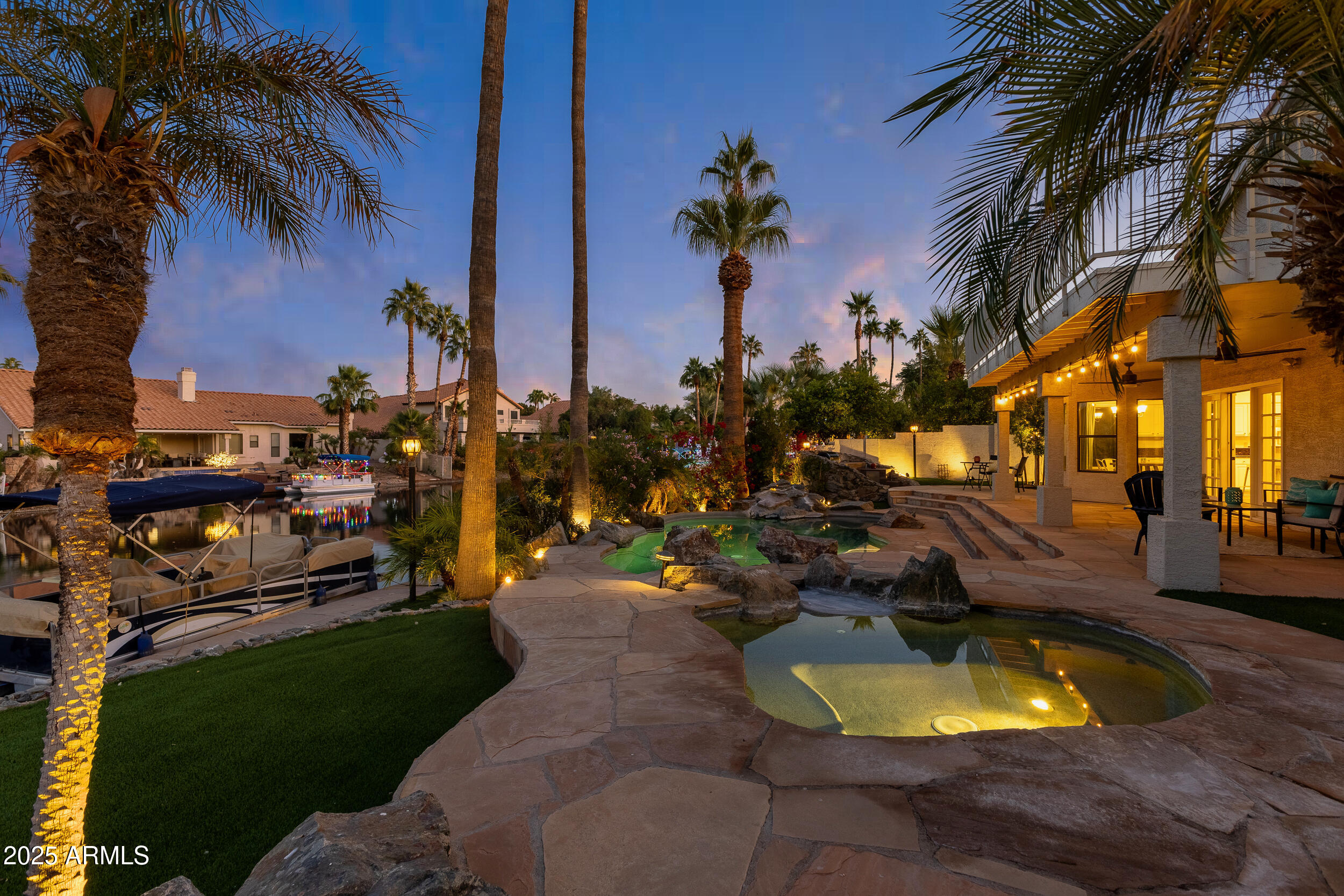 1011 South Coral Key Court Gilbert, AZ 85233 - Photo 14 of 42 Yard at Twilight