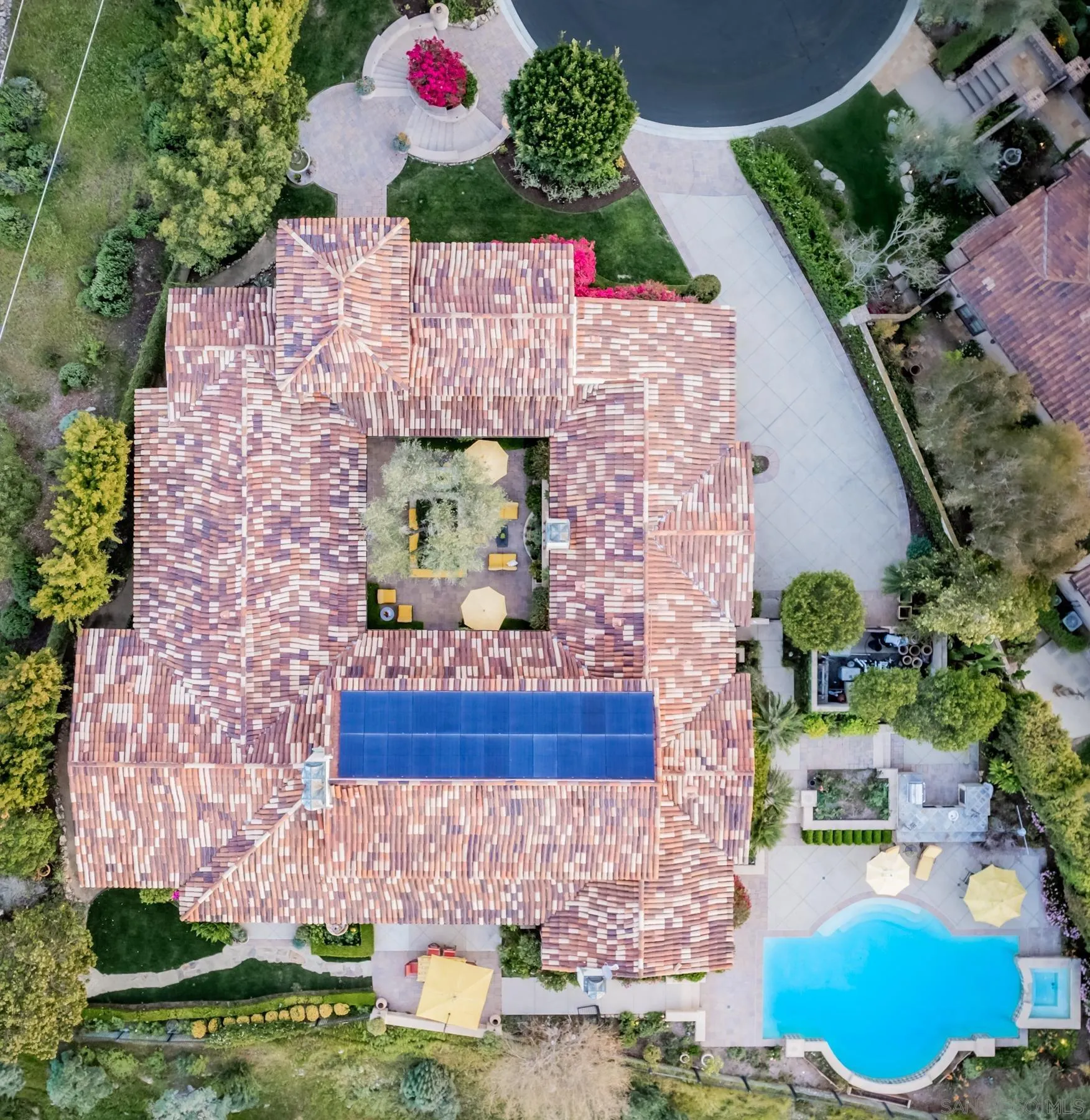18669 Via Catania Rancho Santa Fe, CA 92091 - Photo 35 of 39 an aerial view of a house