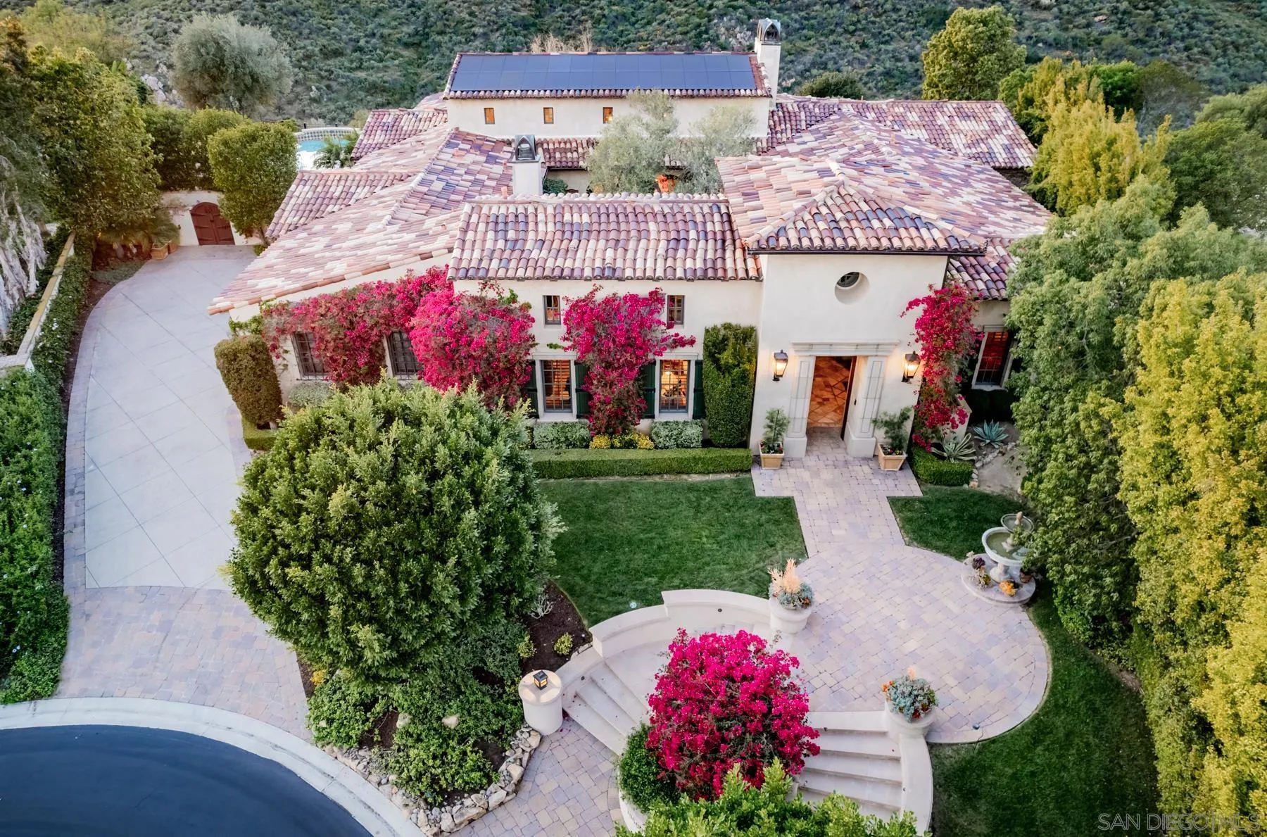 18669 Via Catania Rancho Santa Fe, CA 92091 - Photo 6 of 39 an aerial view of a house with yard