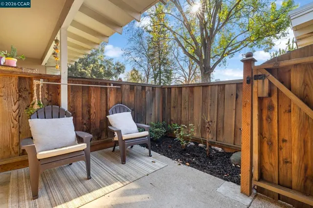 a view of deck with furniture