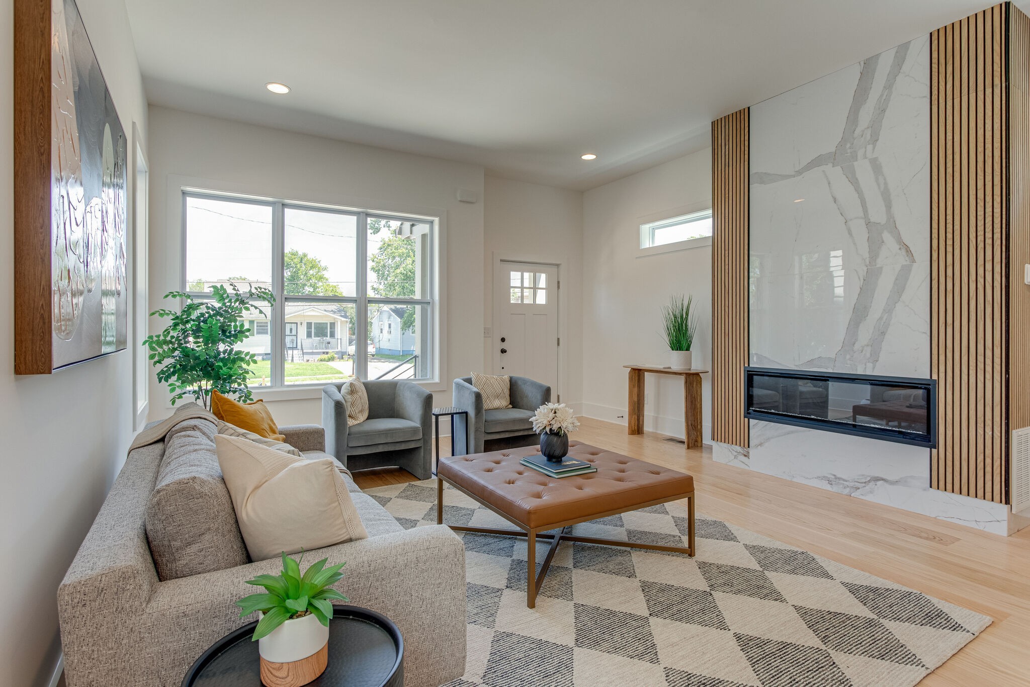 6203 A Morrow Road Nashville, TN 37209 - Photo 2 of 18 a living room with furniture and a large window