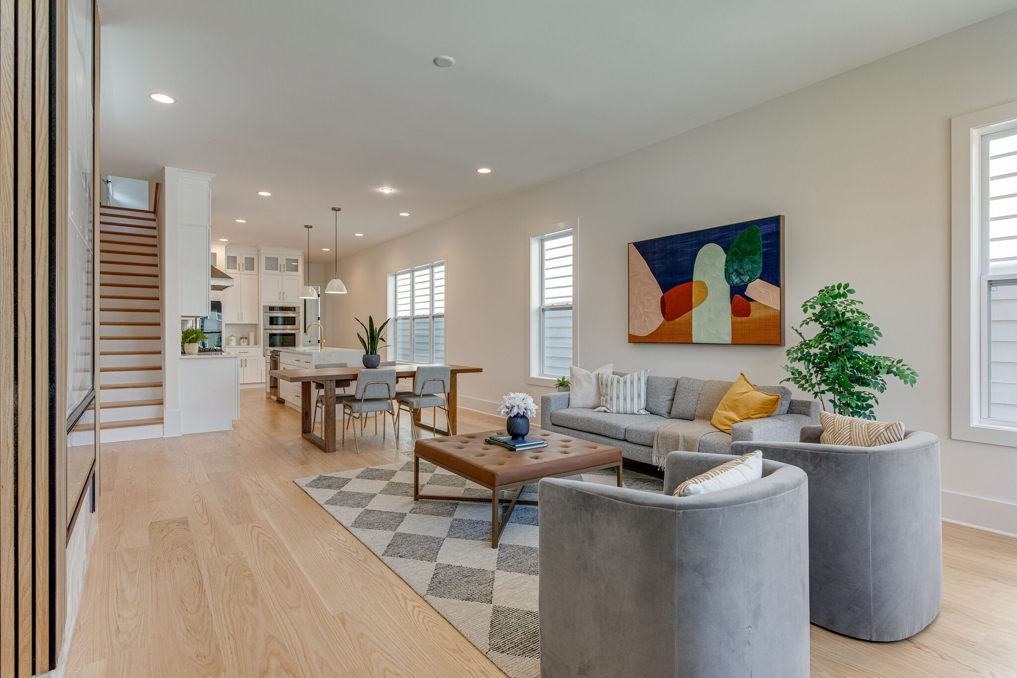 6203 A Morrow Road Nashville, TN 37209 - Photo 4 of 18 a living room with furniture a potted plant and a table