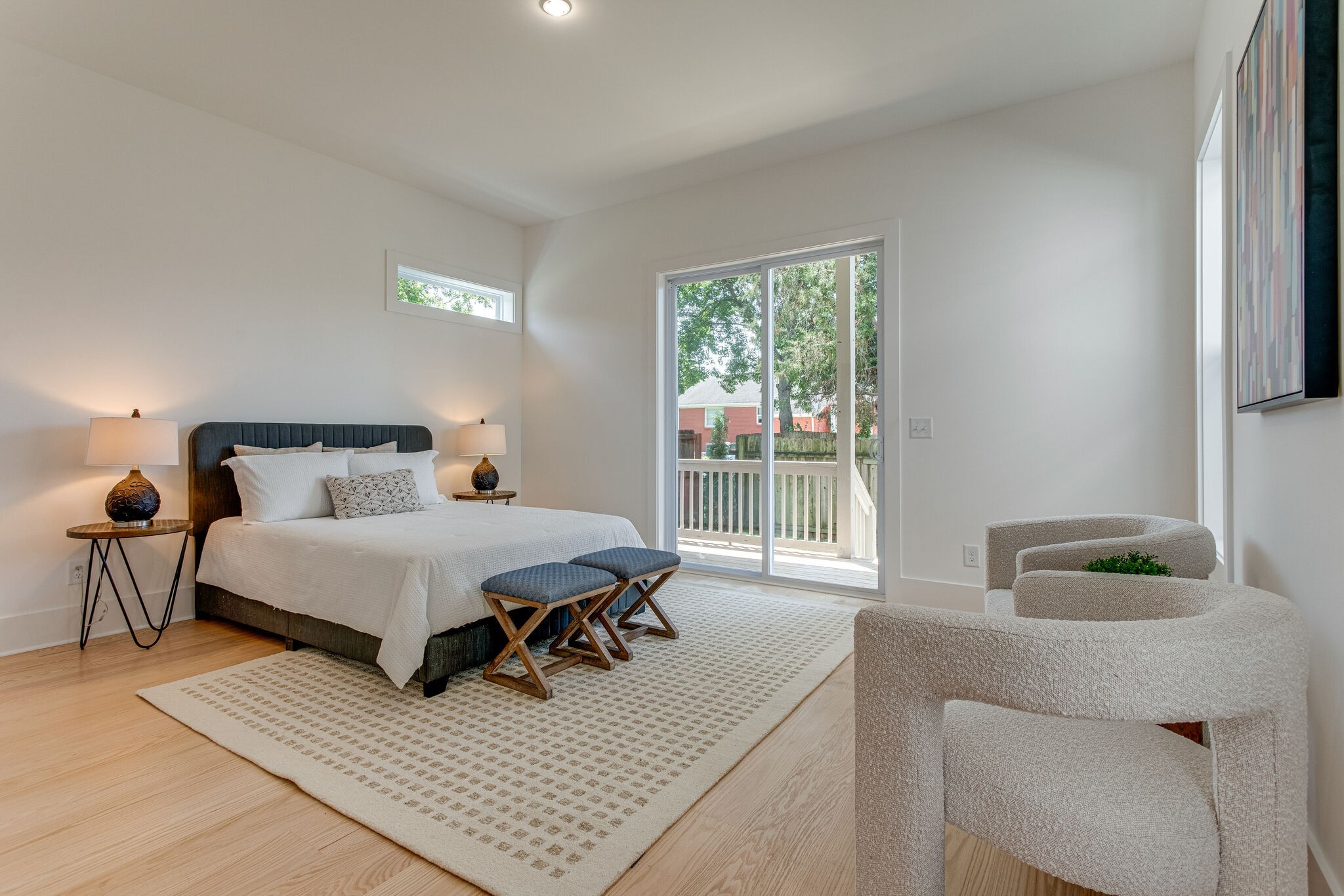 6203 A Morrow Road Nashville, TN 37209 - Photo 7 of 18 a bedroom with a bed and a window