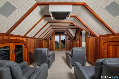 a view of dinning room with furniture and window