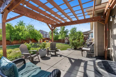 a house view with a outdoor space