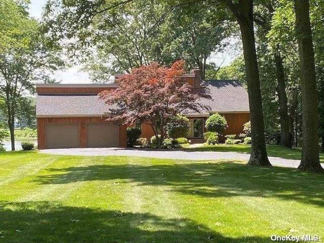 a view of a big yard with palm trees