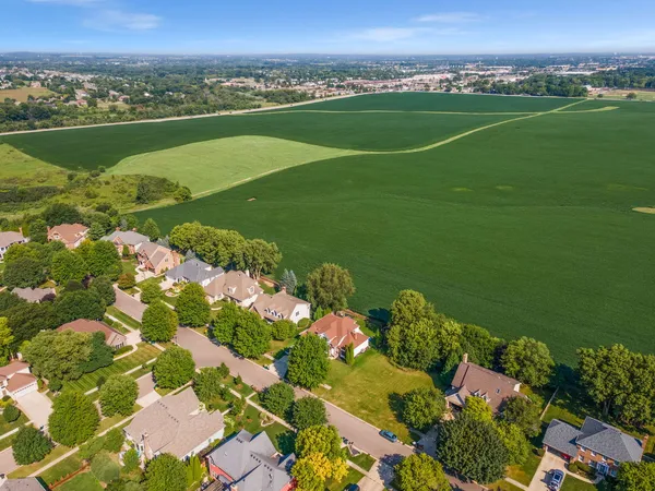 a view of a city and a lake