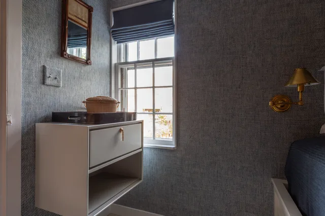 a utility room with closet