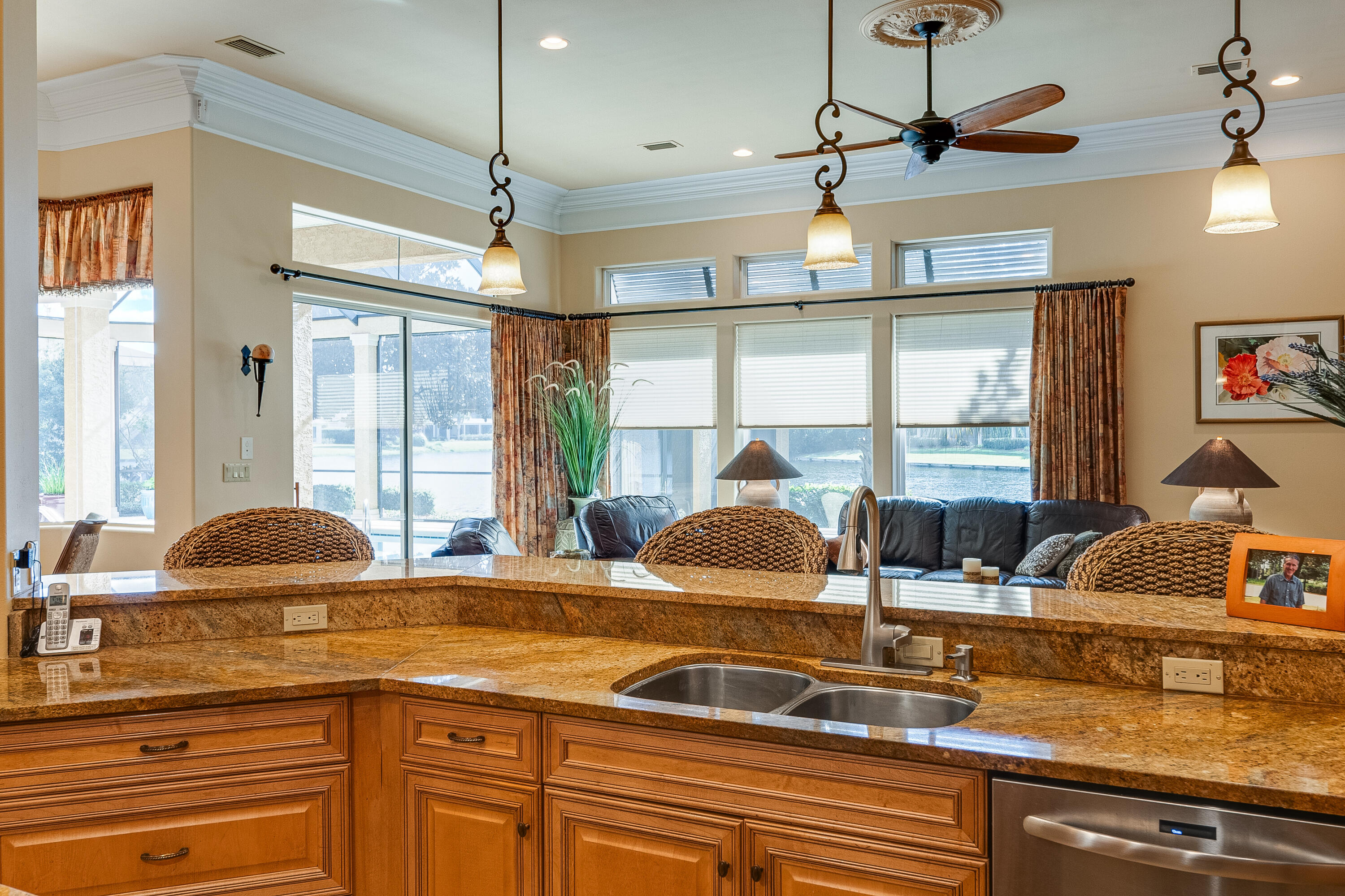 473 Captains Circle Destin, FL 32541 - Photo 28 of 64 a kitchen with a counter space a sink and a window