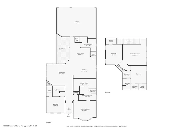 $375,000 | 19622 Chaparral Berry Drive, Cypress, TX 77433