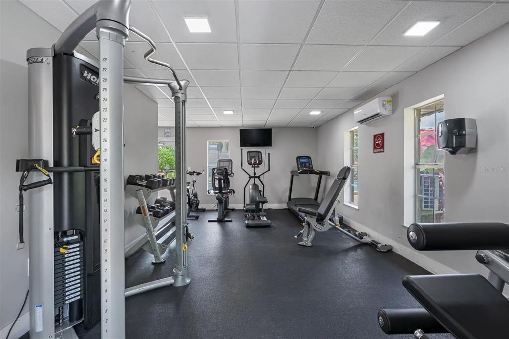 8848 Villa View Circle, Unit 206 Orlando, FL 32821 - Photo 20 of 20 a view of a room with gym equipment