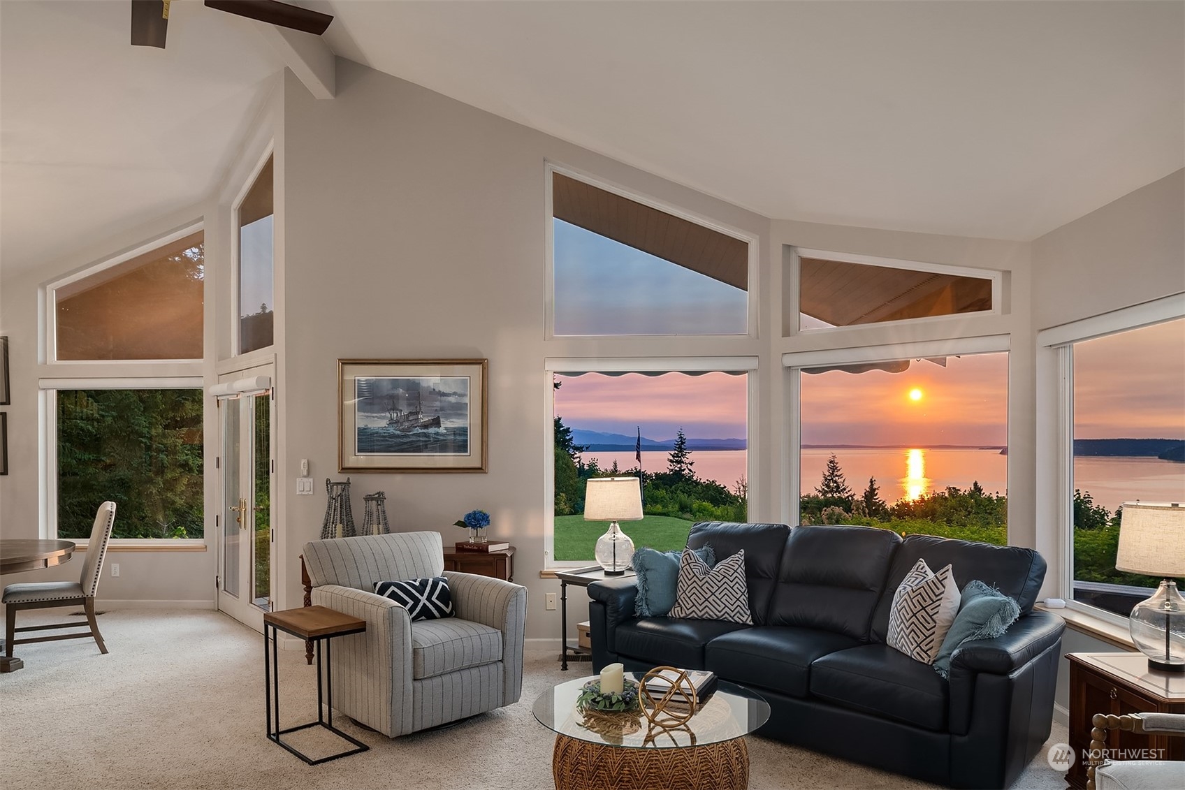 6831 Fisher Road Edmonds, WA 98026 - Photo 9 of 35 a living room with furniture and a large window