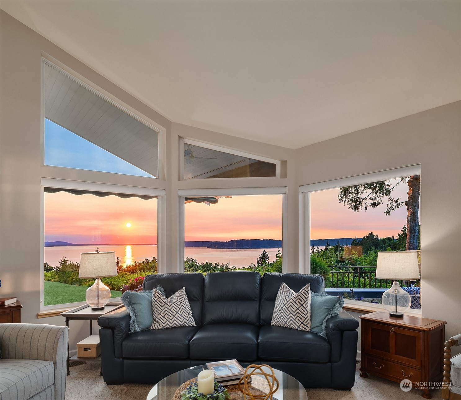 6831 Fisher Road Edmonds, WA 98026 - Photo 10 of 35 a living room with furniture and a large window