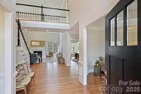 a view of living room and dining room