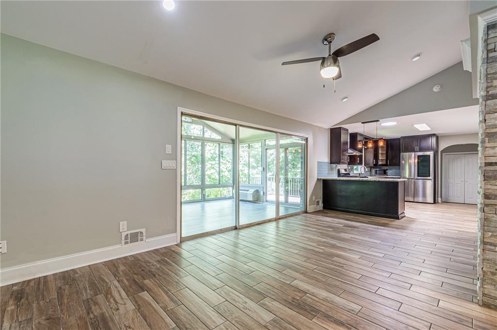 1574 Old Spring House Lane Atlanta, GA 30338 - Photo 23 of 55 a view of a kitchen with a sink and a window