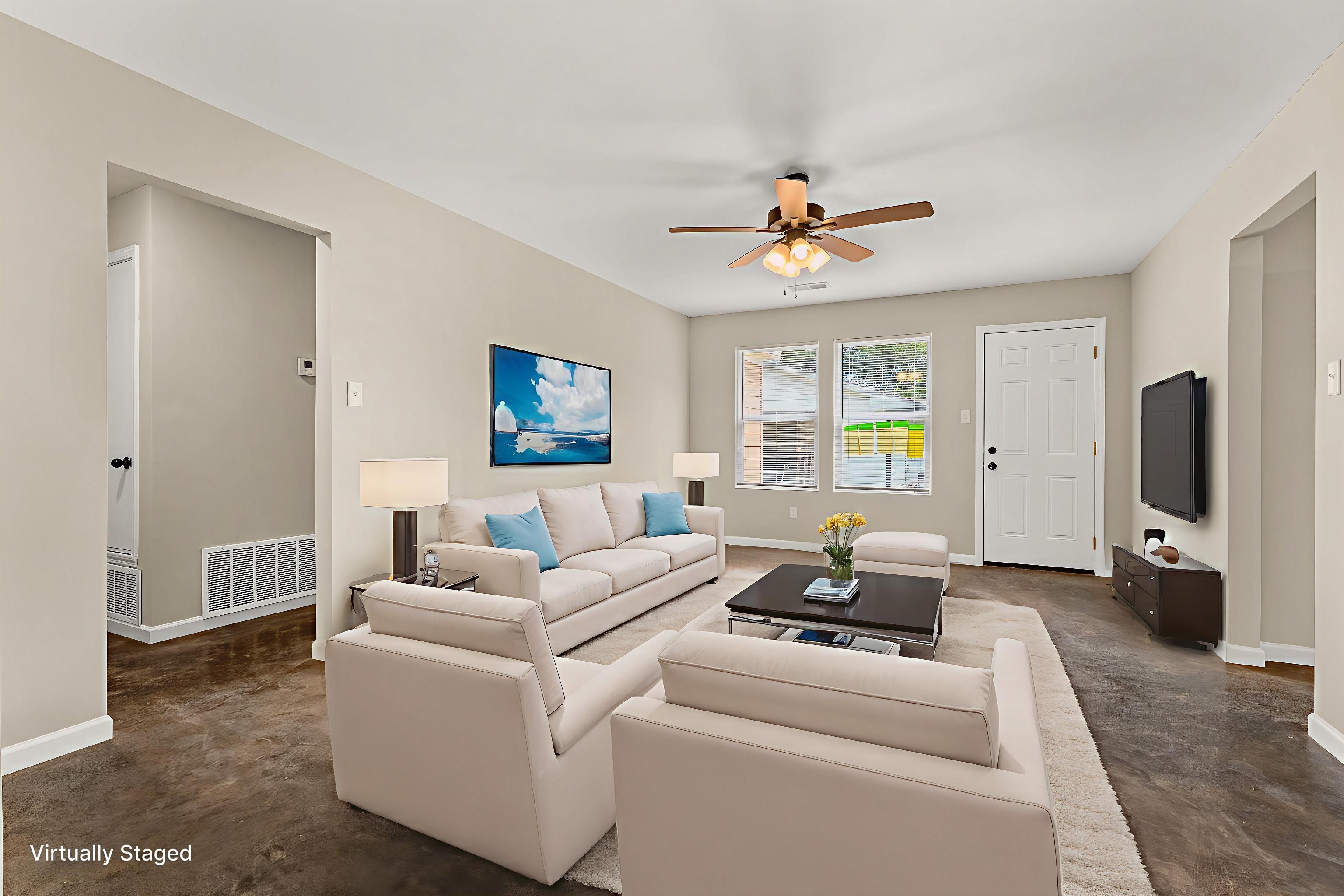 370 Watson Dr Extension Gallaway, TN 38002 - Photo 4 of 27 a living room with furniture and a flat screen tv