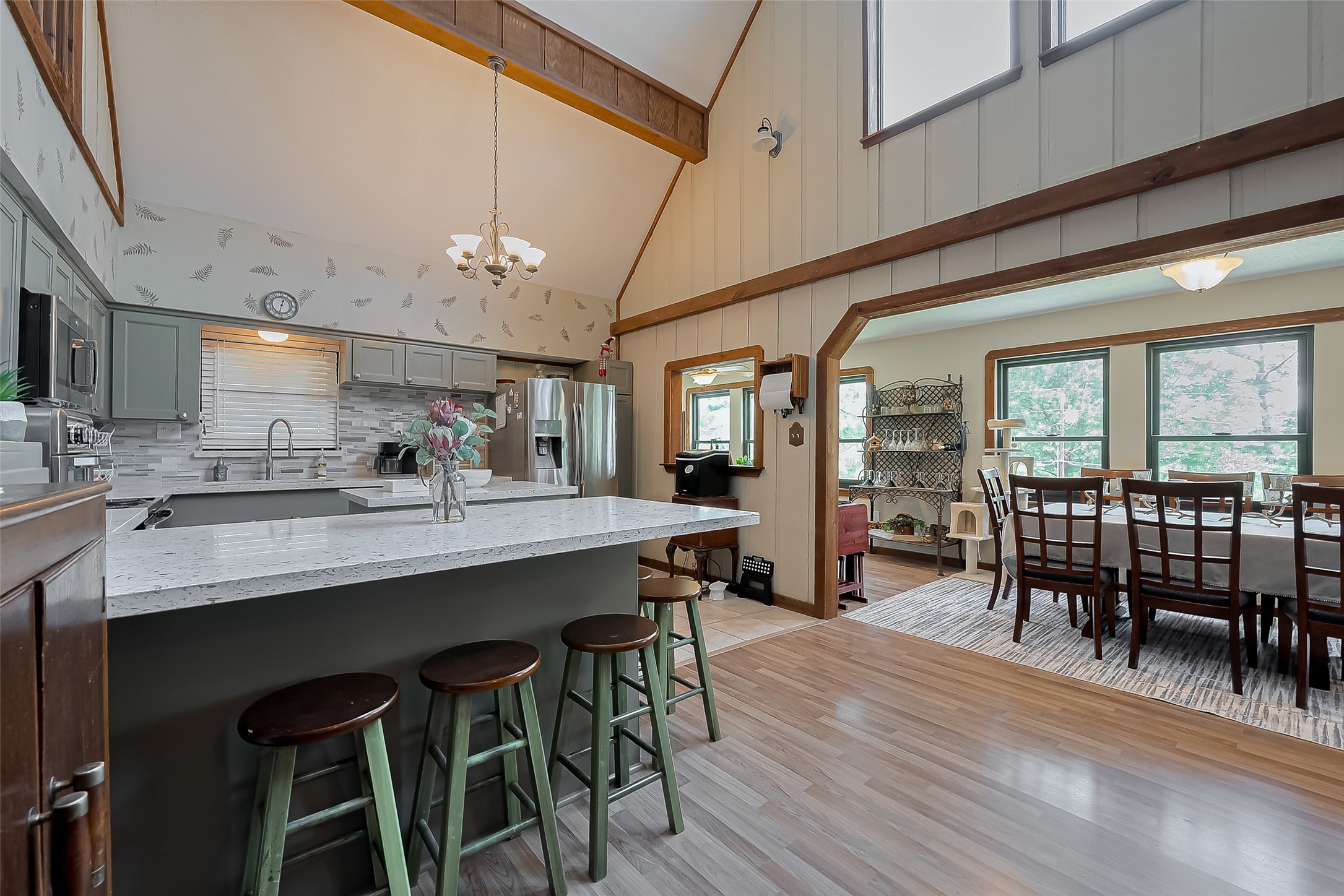 780 Hickory Ridge Drive Coldspring, TX 77331 - Photo 17 of 50 a kitchen with counter space dining table and chairs