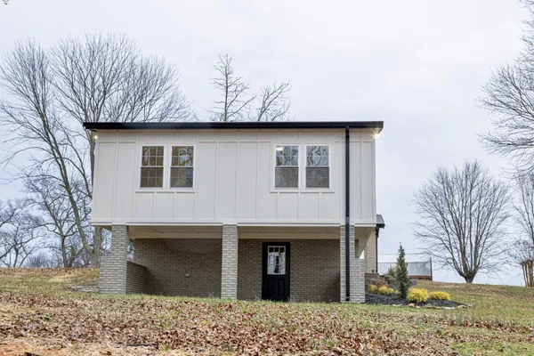 a house that has a tree in front of it