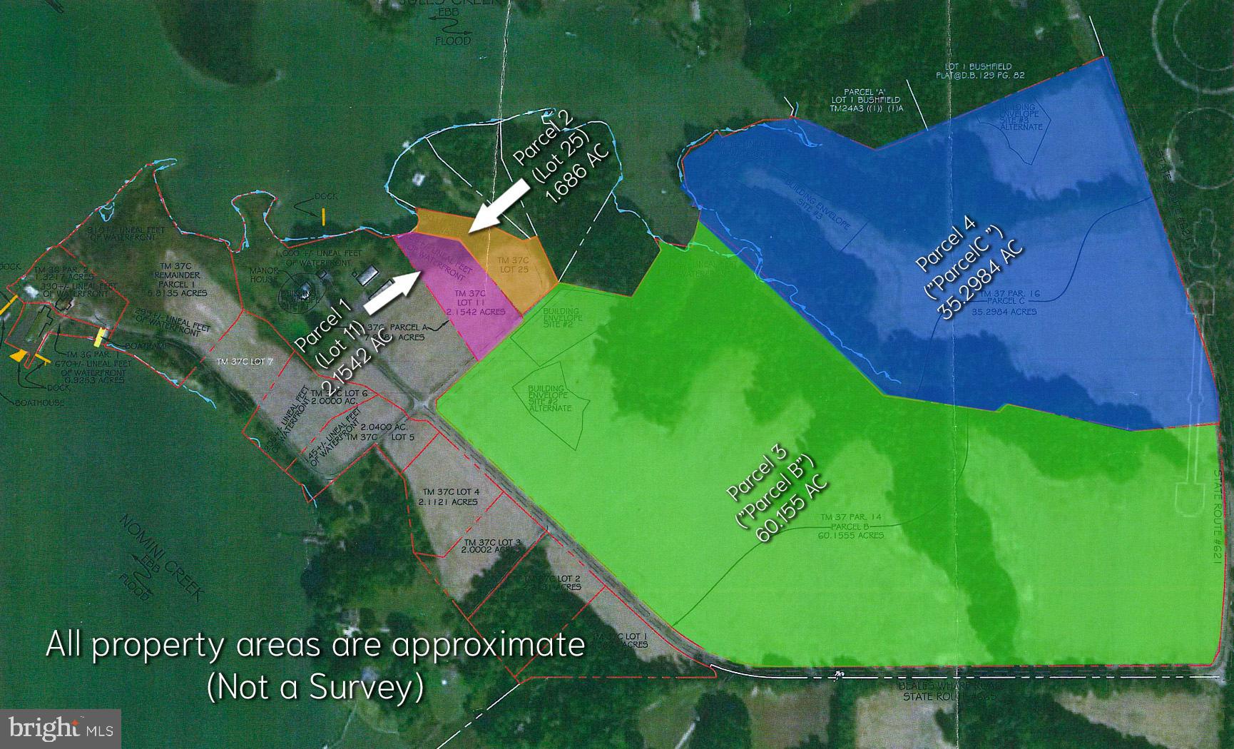 4 Beales Wharf Road Montross, VA 22520 - Photo 3 of 3 Lot is colored Blue