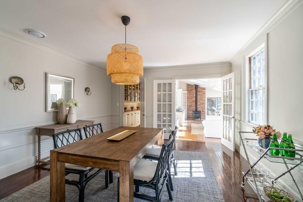 43 Burditt Avenue Hingham, MA 02043 - Photo 15 of 41 a view of a dining room with furniture window and outside view