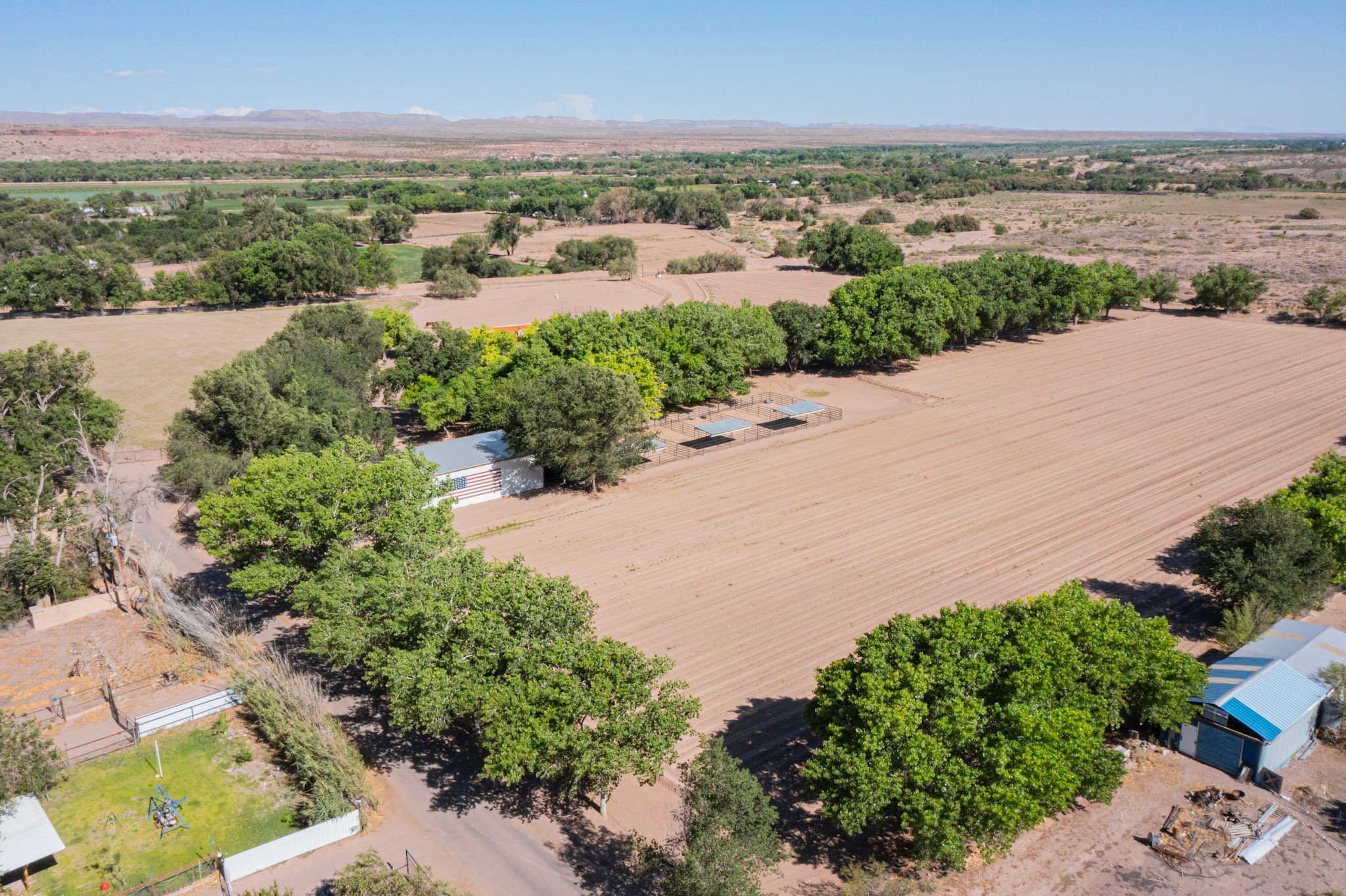 26 Schmittle Road Socorro, NM 87801 - Photo 59 of 80 West field. Freshly planted in green chile