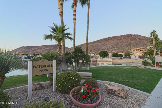 a view of a house with a garden