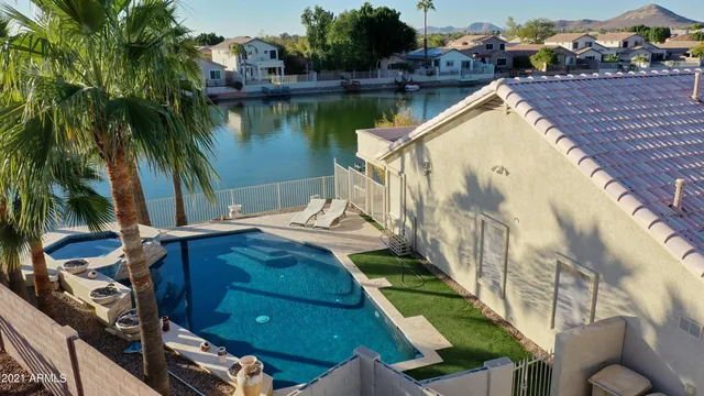 a view of a dining area with furniture