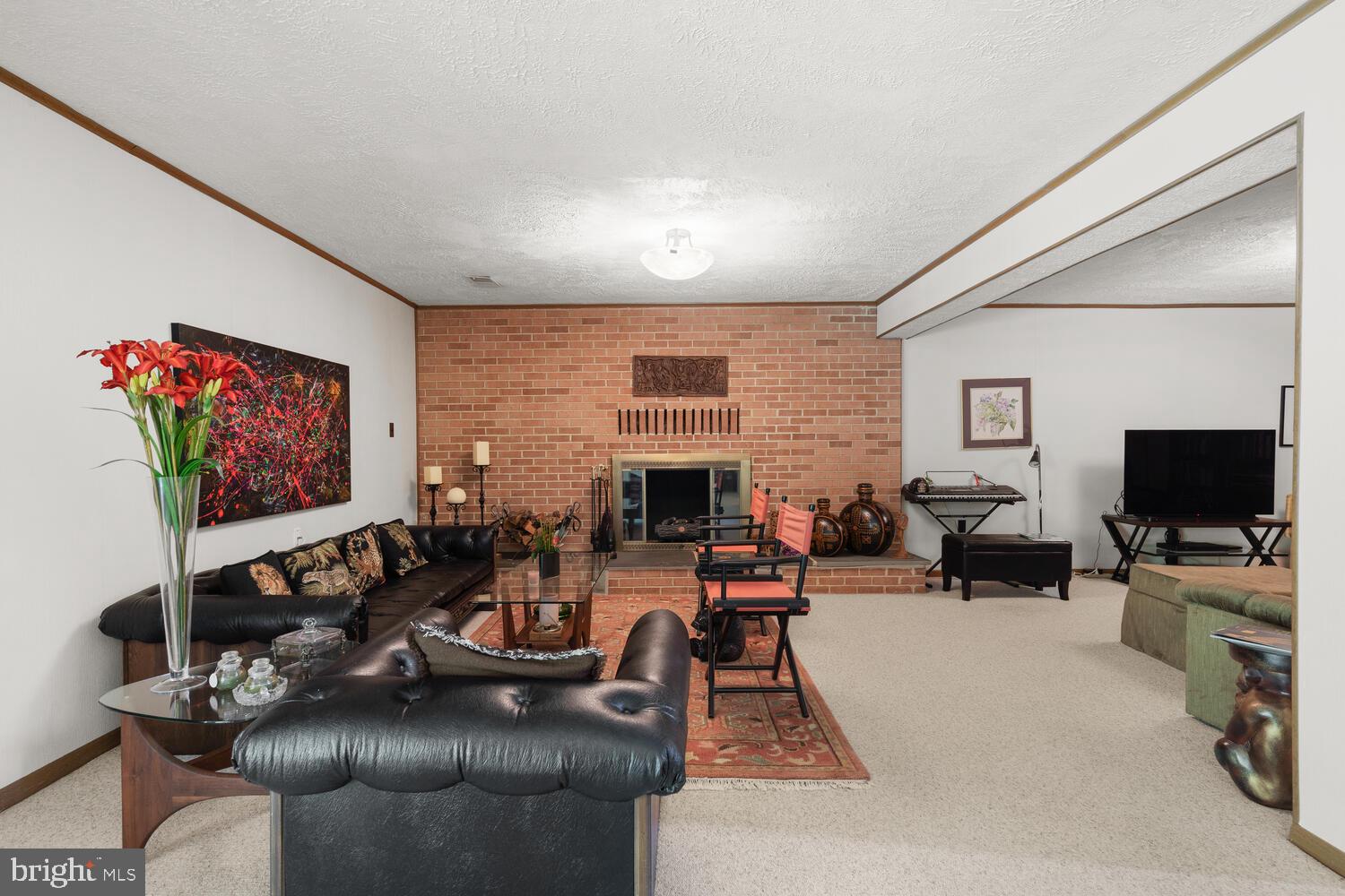 2404 Falling Creek Road Silver Spring, MD 20904 - Photo 27 of 47 Basement with Wood Burning Fireplace