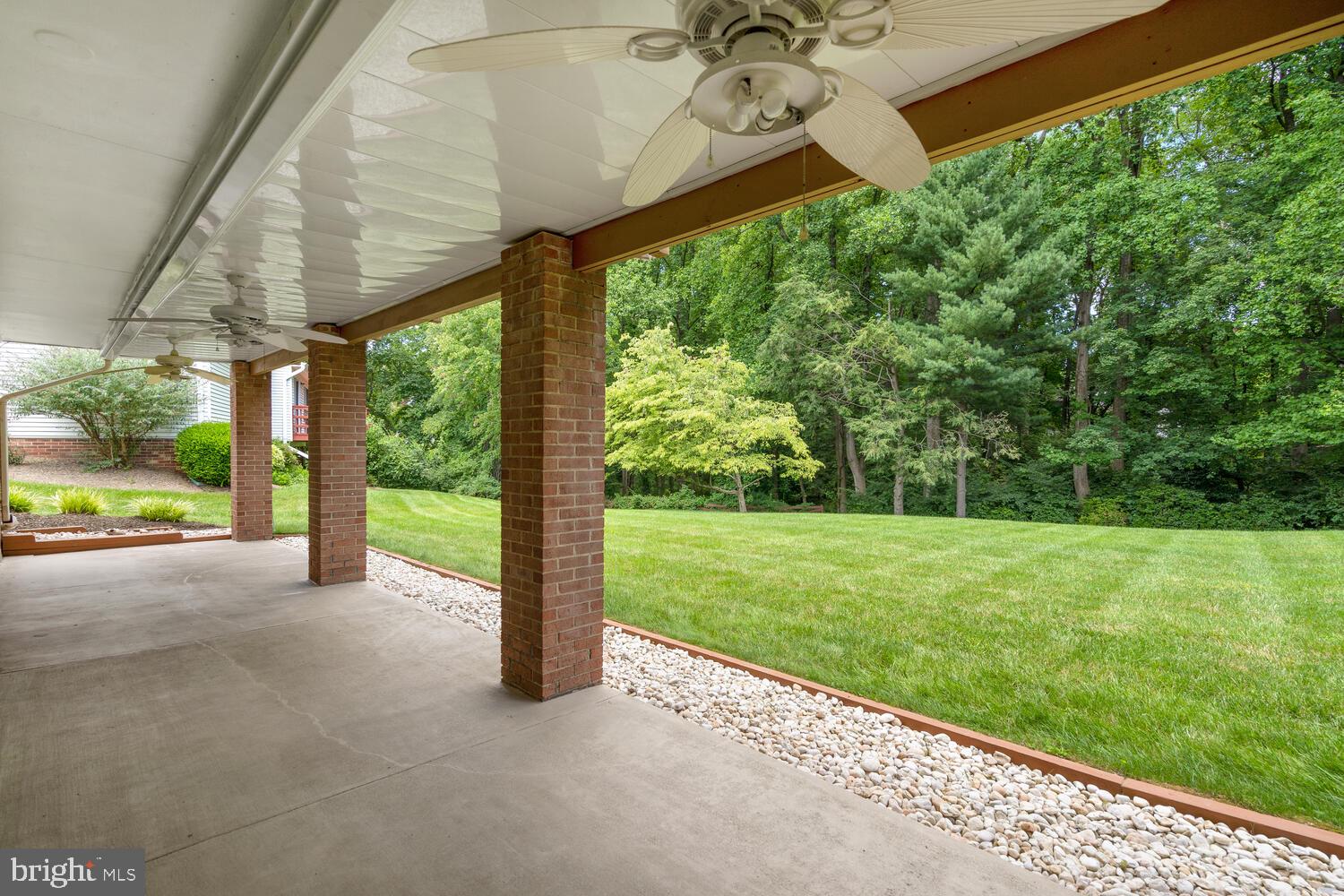2404 Falling Creek Road Silver Spring, MD 20904 - Photo 40 of 47 Covered Patio with Lights and Ceiling Fans