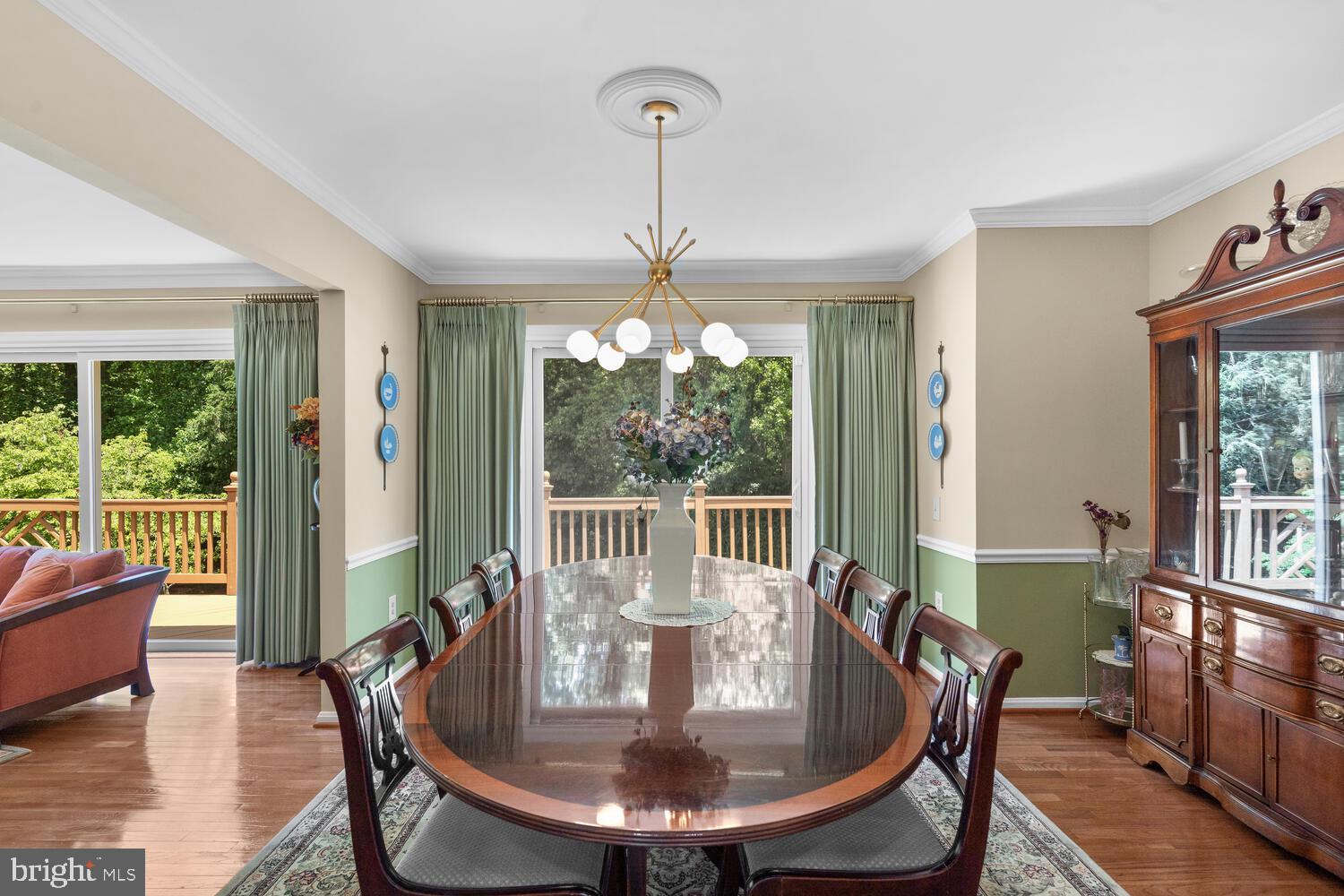2404 Falling Creek Road Silver Spring, MD 20904 - Photo 10 of 47 Dining Room w/Crown Molding & Chair Rail