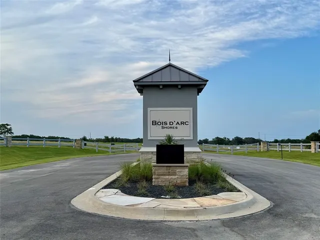 a view of a garden with an outdoor space