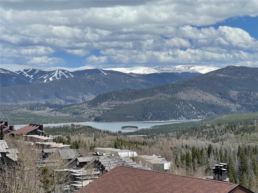 View of Dillon Reservoir and Keystone Mountain Ski Area