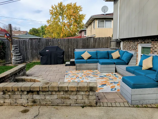 a view of outdoor space and garden