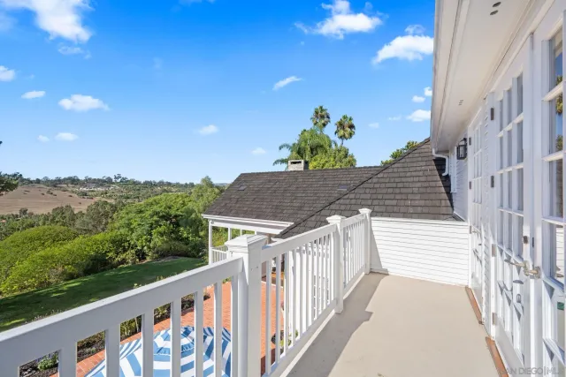 a view of city from balcony