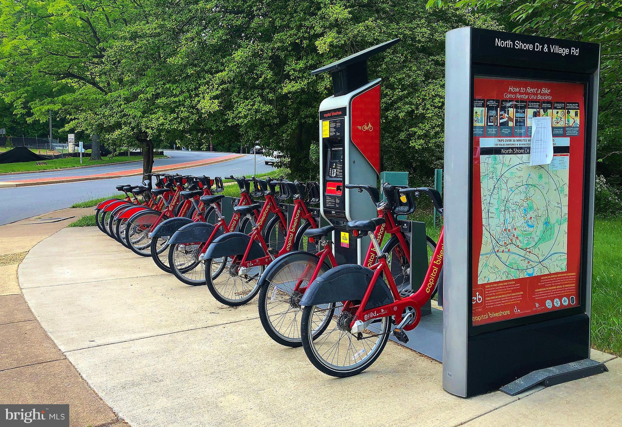 1556 Northgate Square, Unit 22B Reston, VA 20190 - Photo 31 of 34 Bikeshare station on North Shore Drive, Reston, VA