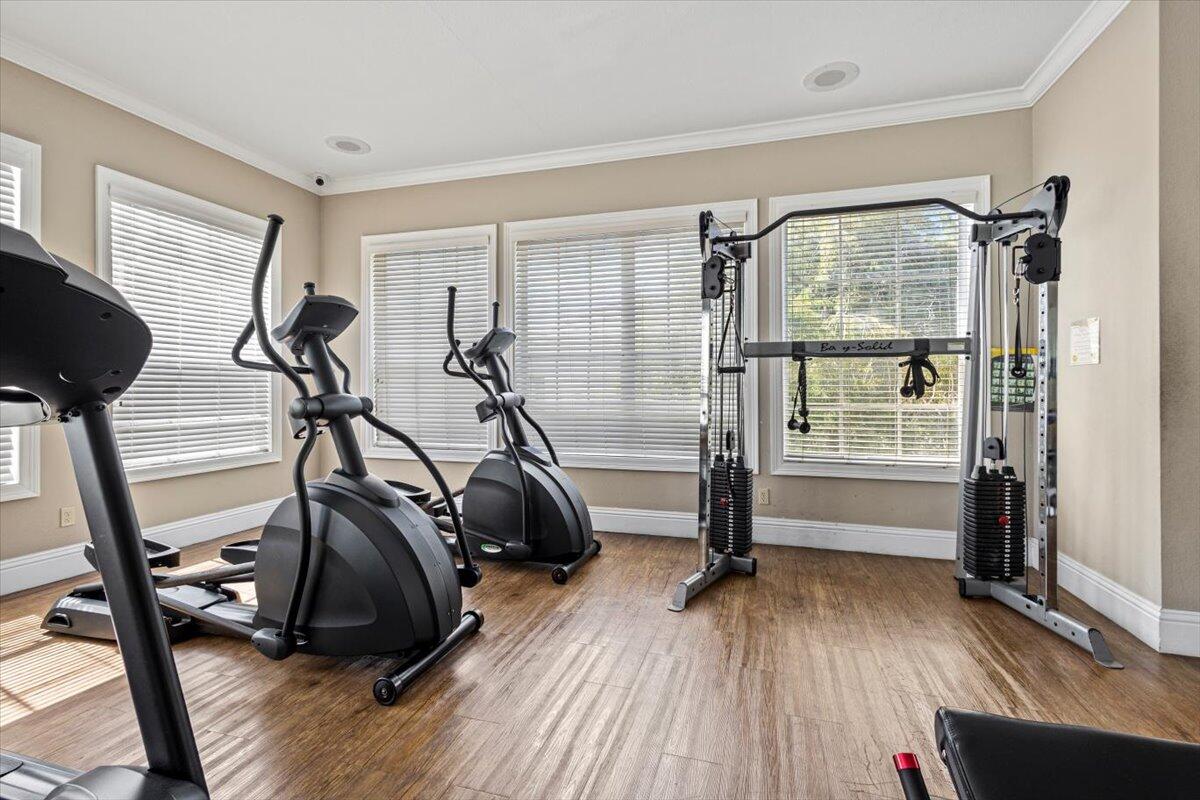 110 Southwest Peacock Boulevard, Unit 6101 Port St. Lucie, FL 34986 - Photo 51 of 70 a view of a room with gym equipment