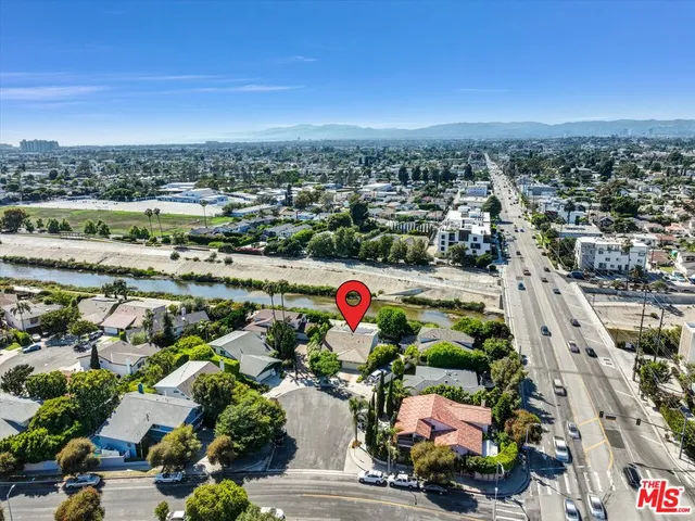 an aerial view of a city
