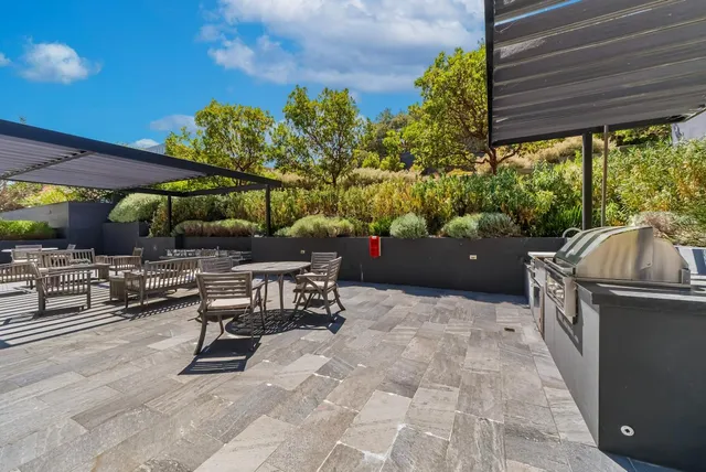 a view of a couches in the roof deck