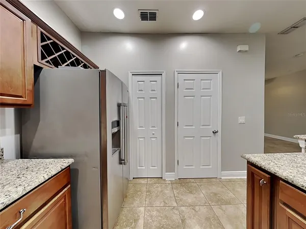 a view of kitchen island