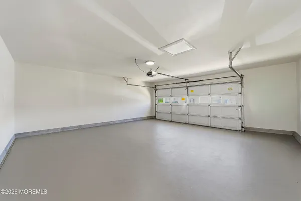 a view of a garage