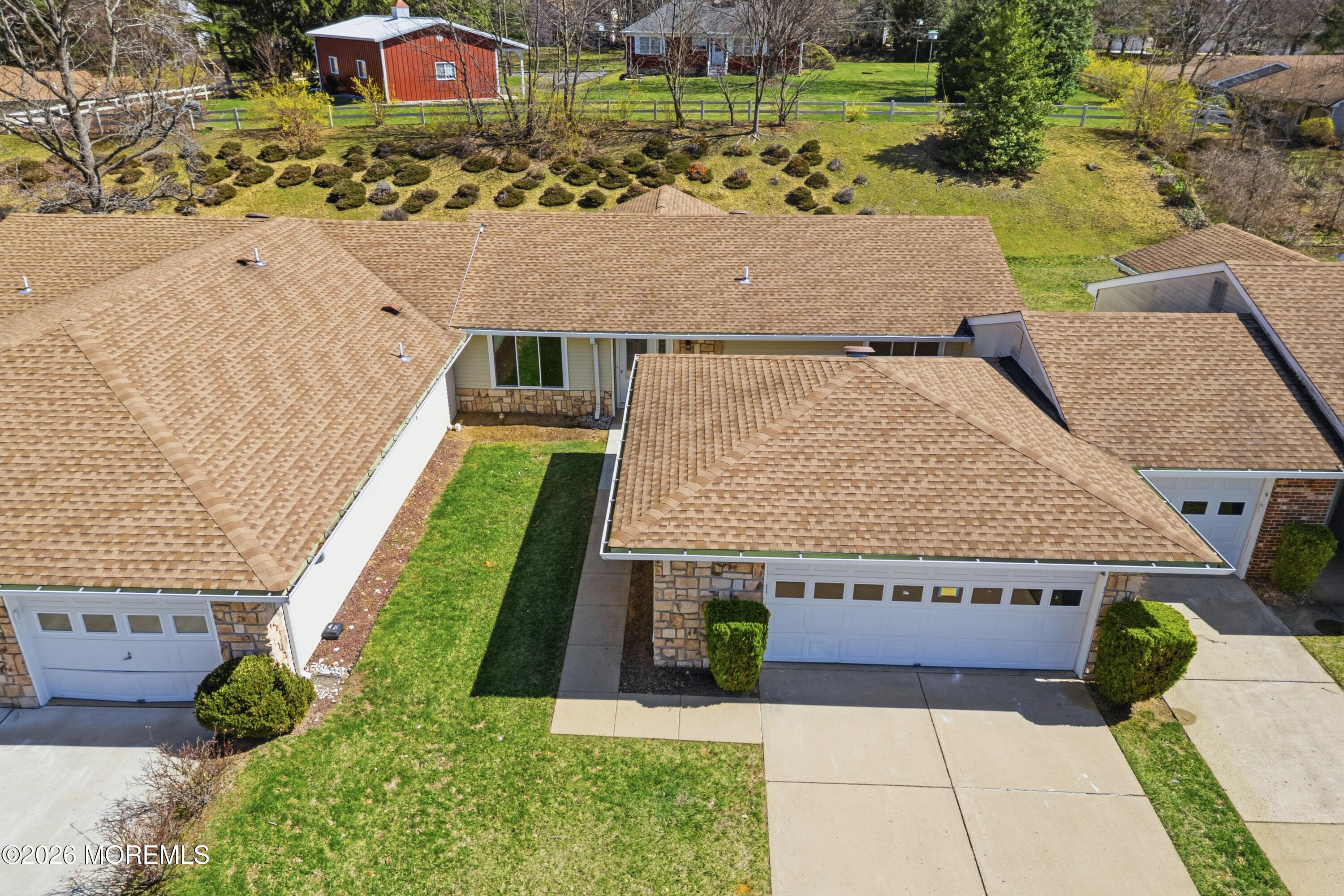 780 B Ardmore Road, Unit 780B Monroe Township, NJ 08831 - Photo 29 of 30 an aerial view of a house having yard