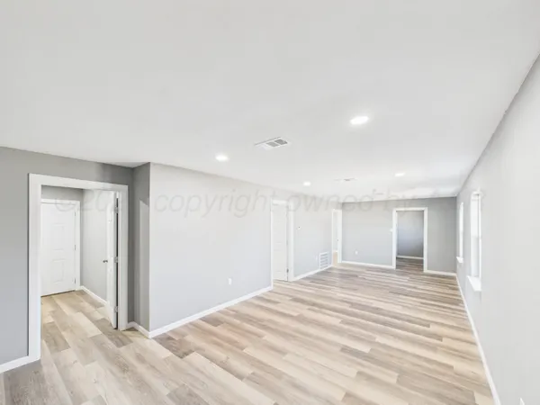 a view of an empty room