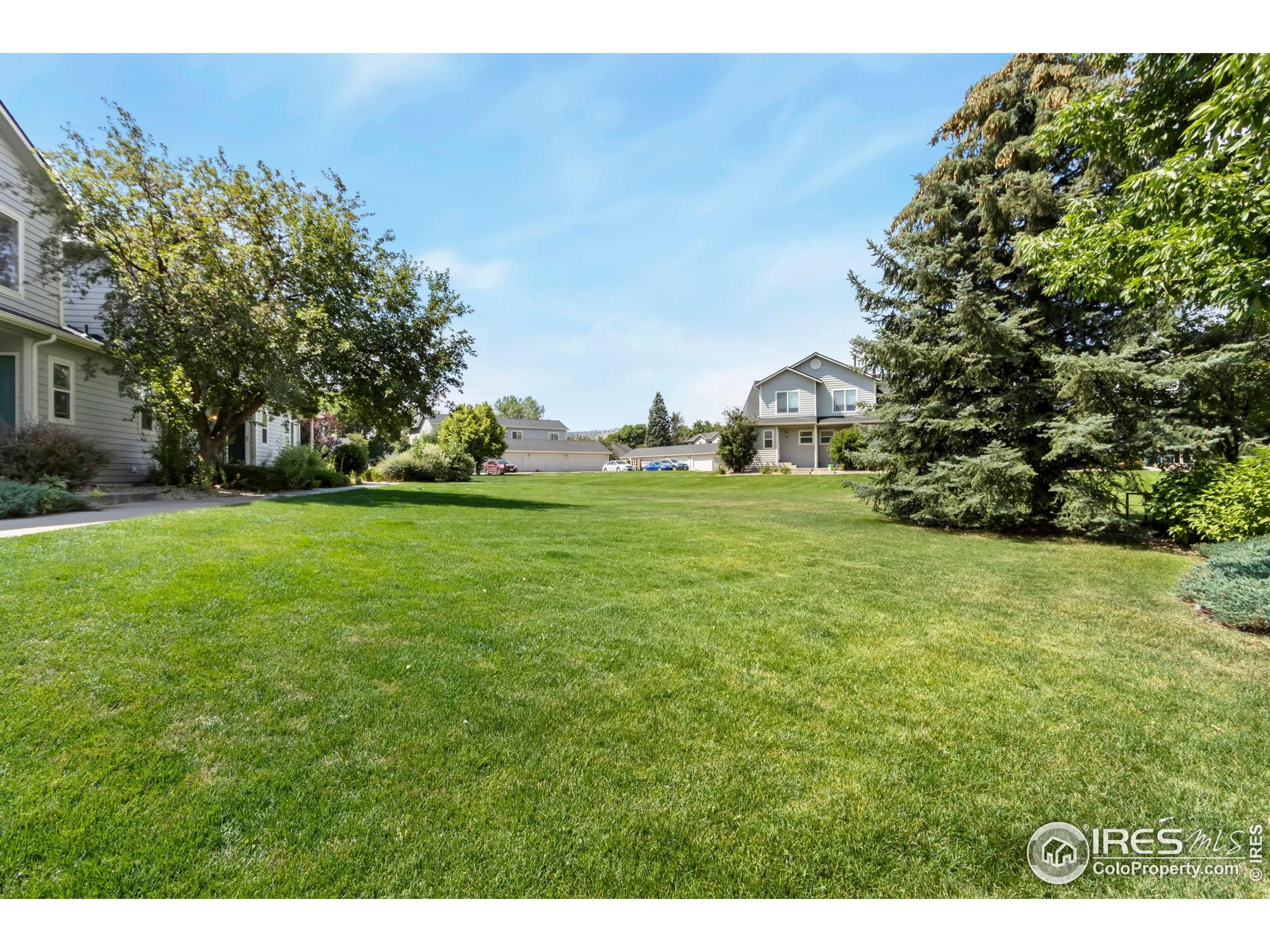 2925 West Stuart Street, Unit 11 Fort Collins, CO 80526 - Photo 3 of 34 a backyard of a house with lots of green space