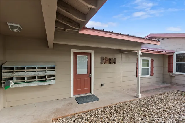 a backyard of a house