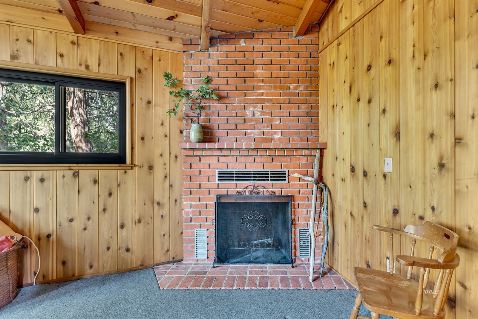 52600 Idyllmont Road Idyllwild, CA 92549 - Photo 44 of 58 Wood burning brick fireplace