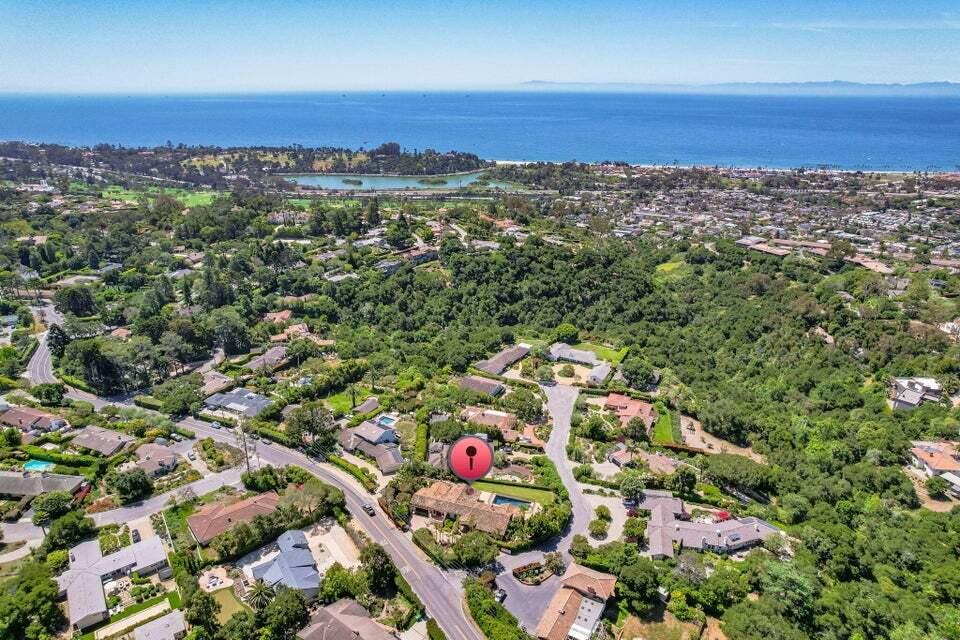212 Alston Road Santa Barbara, CA 93108 - Photo 3 of 43 an aerial view of a city and mountain view in back